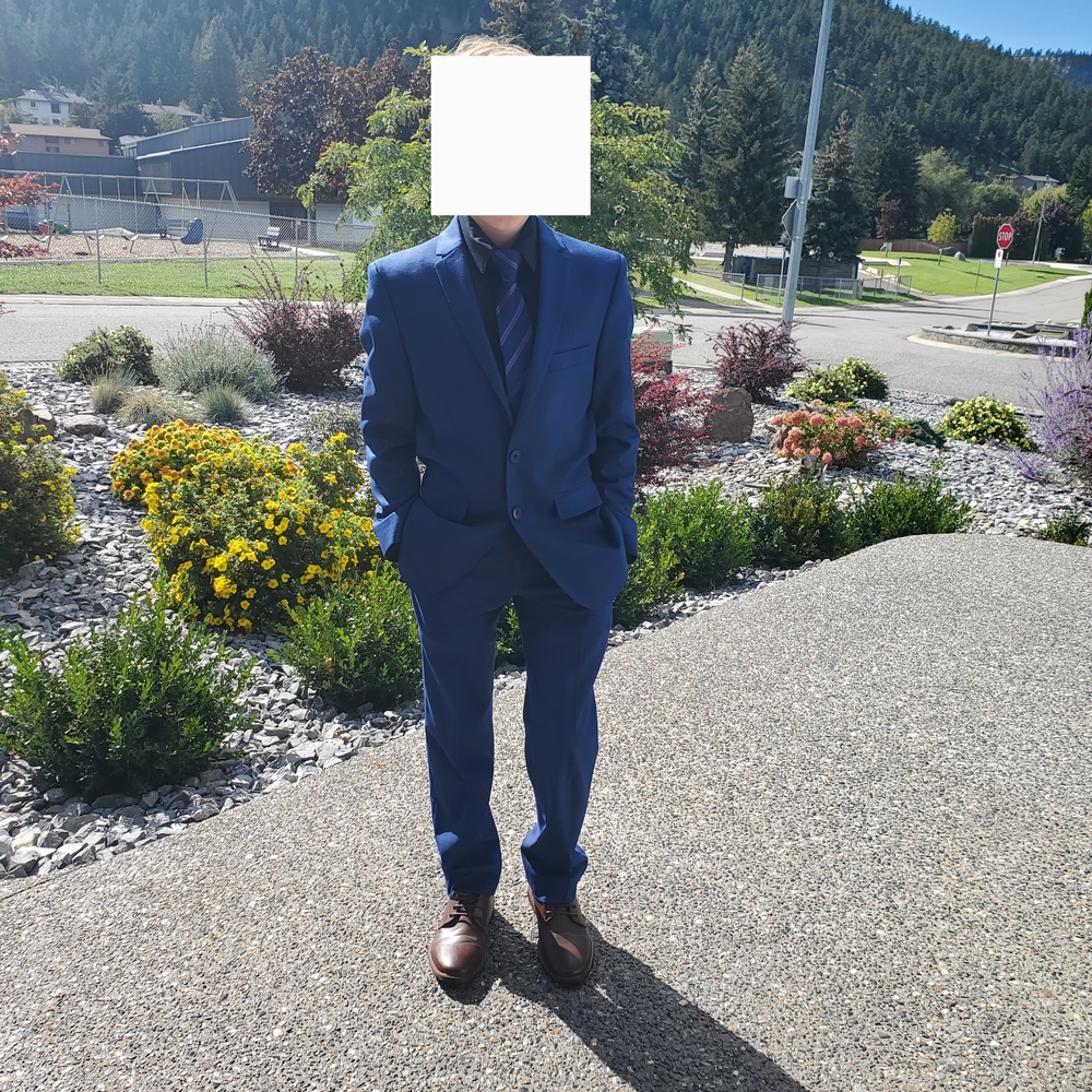Moores- Joseph Abboud- Boys Royal Blue Suit